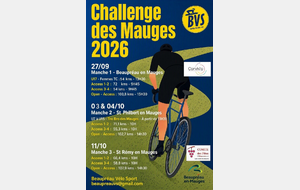 Challenge des Mauges 2026 Infos et règlements