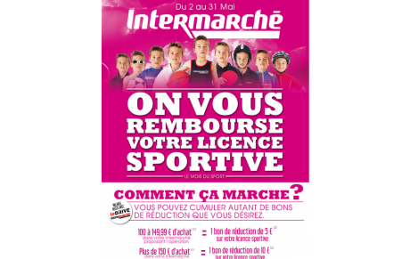 Le mois du sport Intermarché vous rembourse votre licence