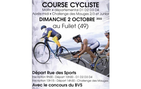 Parcours course du Fuilet 2 Octobre